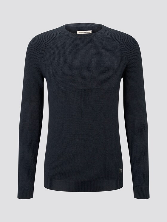Pullover mit Raglanärmeln - Männer - Sky Captain Blue Pullover mit Raglanärmeln - Männer - Sky Captain Blue - 7 - TOM TAILOR Denim