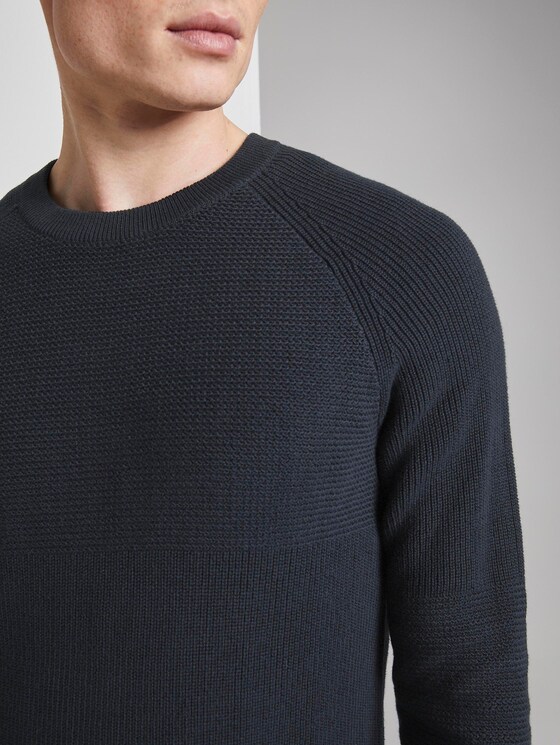 Pullover mit Raglanärmeln - Männer - Sky Captain Blue Pullover mit Raglanärmeln - Männer - Sky Captain Blue - 9 - TOM TAILOR Denim