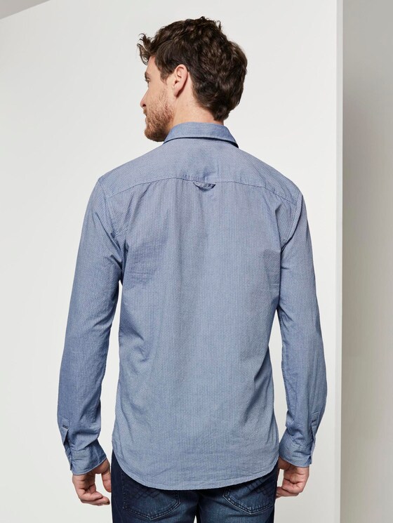 Chambray overhemd - Mannen - blue honeycomb chambray Chambray overhemd - Mannen - blue honeycomb chambray - 2 - TOM TAILOR