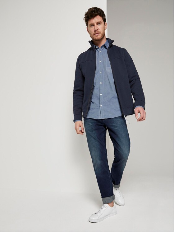 Chambray overhemd - Mannen - blue honeycomb chambray Chambray overhemd - Mannen - blue honeycomb chambray - 3 - TOM TAILOR