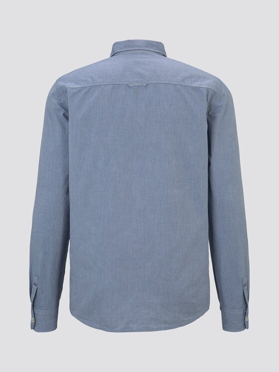 Chambray overhemd - Mannen - blue honeycomb chambray Chambray overhemd - Mannen - blue honeycomb chambray - 8 - TOM TAILOR