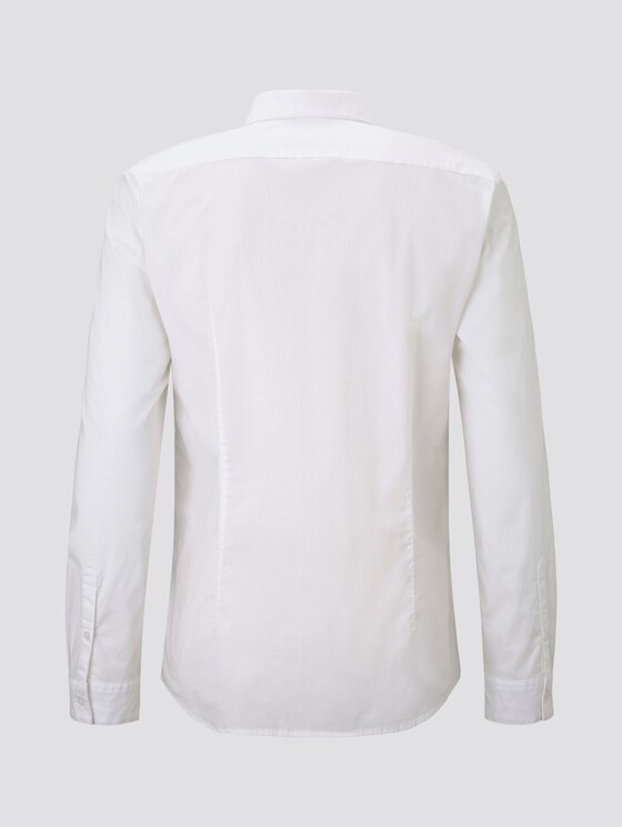 Hemd mit Stretchanteil - Männer - White Hemd mit Stretchanteil - Männer - White - 8 - TOM TAILOR Denim