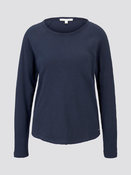 Jersey Langarmshirt - Frauen - Real Navy Blue Jersey Langarmshirt - Frauen - Real Navy Blue - 7 - TOM TAILOR Denim