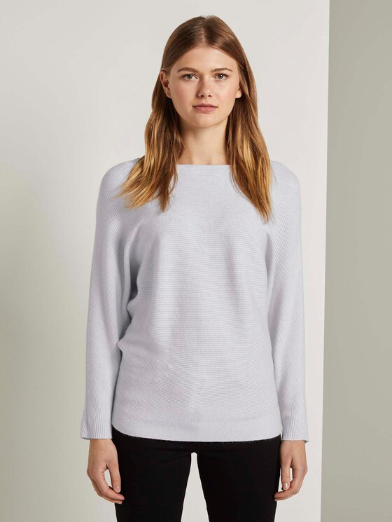 strukturierter Pullover - Frauen - Marble Beige Melange strukturierter Pullover - Frauen - Marble Beige Melange - 1 - TOM TAILOR Denim