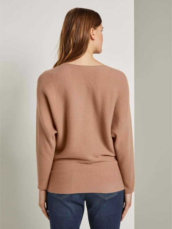 Trui met textuur - Vrouwen - camel melange Trui met textuur - Vrouwen - camel melange - 2 - TOM TAILOR Denim
