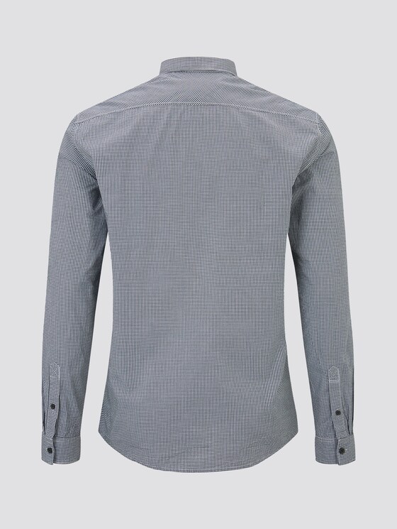 Klein geruit hemd - Mannen - navy white mini vichy Klein geruit hemd - Mannen - navy white mini vichy - 8 - TOM TAILOR Denim