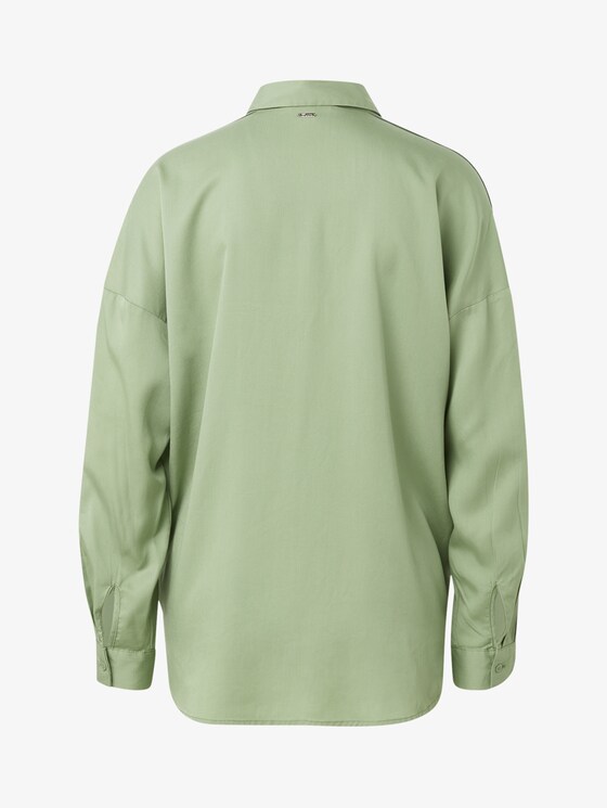 Oversized blouse met tape-detail - Vrouwen - light mint green Oversized blouse met tape-detail - Vrouwen - light mint green - 8 - TOM TAILOR Denim