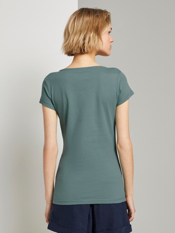 T-shirt with print - Women - Mineral Stone Blue T-shirt with print - Women - Mineral Stone Blue - 2 - TOM TAILOR Denim