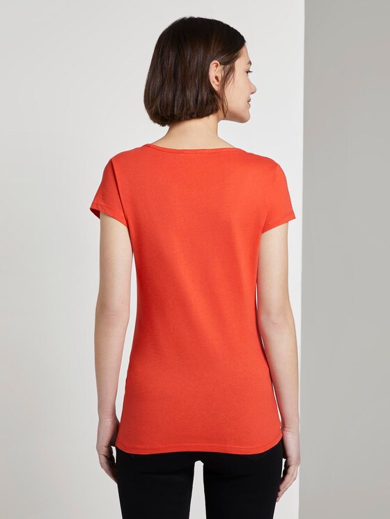 T-Shirt mit Print - Frauen - brilliant red T-Shirt mit Print - Frauen - brilliant red - 2 - TOM TAILOR Denim