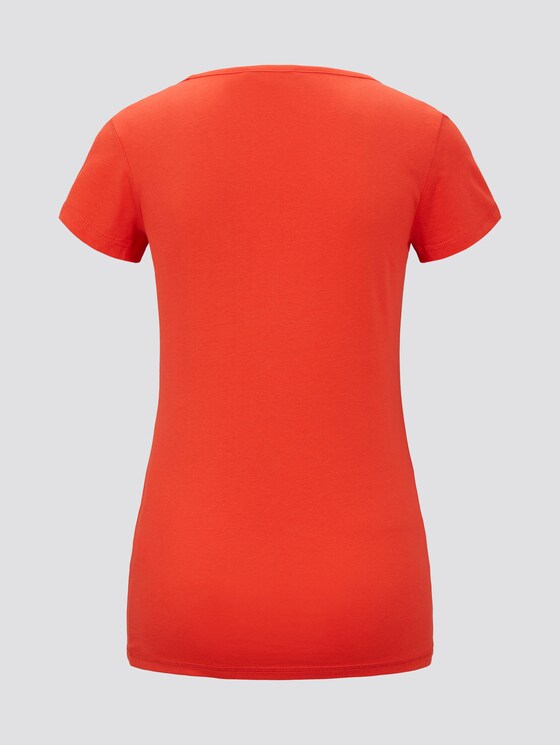 T-Shirt mit Print - Frauen - brilliant red T-Shirt mit Print - Frauen - brilliant red - 8 - TOM TAILOR Denim