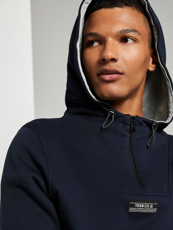 Hoodie mit Kängurutasche - Männer - Sky Captain Blue Hoodie mit Kängurutasche - Männer - Sky Captain Blue - 9 - TOM TAILOR Denim
