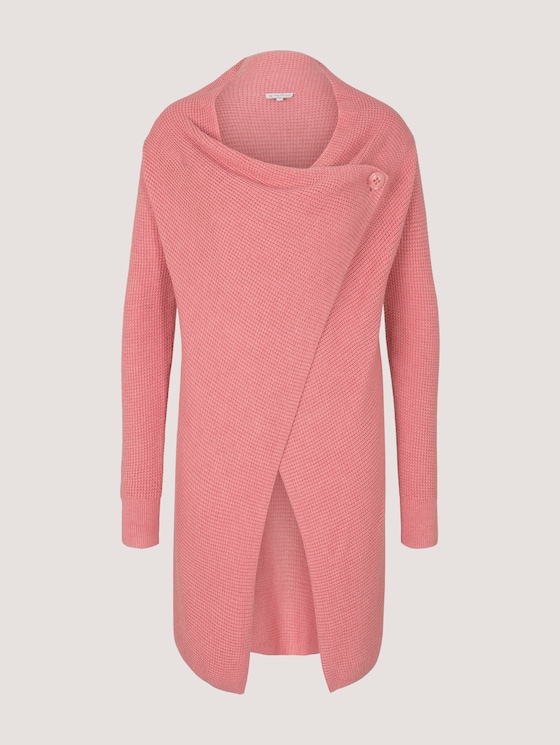 Vest met knoop - Vrouwen - blush rose melange Vest met knoop - Vrouwen - blush rose melange - 7 - TOM TAILOR