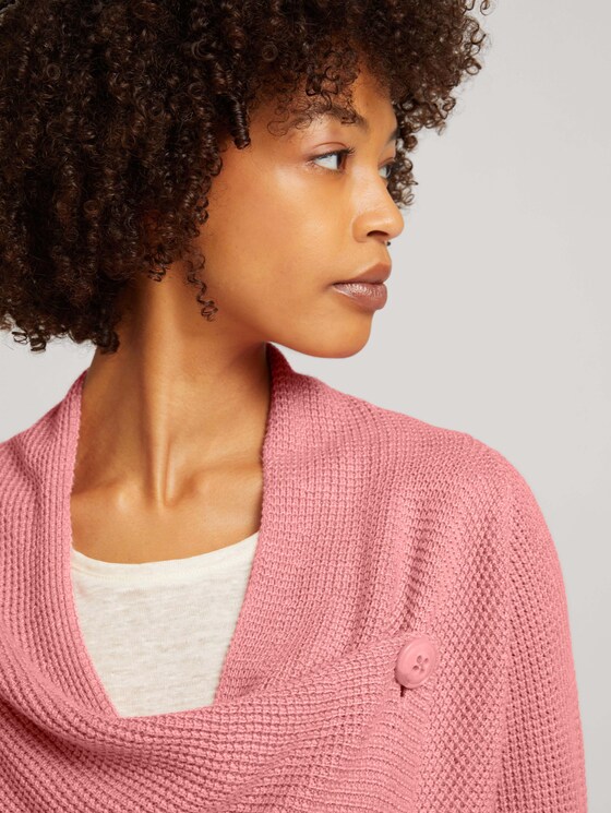 Vest met knoop - Vrouwen - blush rose melange Vest met knoop - Vrouwen - blush rose melange - 9 - TOM TAILOR