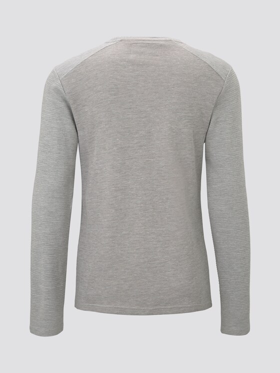 Sweatshirt mit Brusttasche - Männer - grey yarn dye Sweatshirt mit Brusttasche - Männer - grey yarn dye - 8 - TOM TAILOR