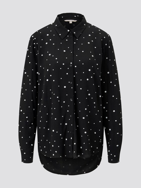 gemusterte Hemdbluse - Frauen - black with white dots gemusterte Hemdbluse - Frauen - black with white dots - 7 - TOM TAILOR Denim