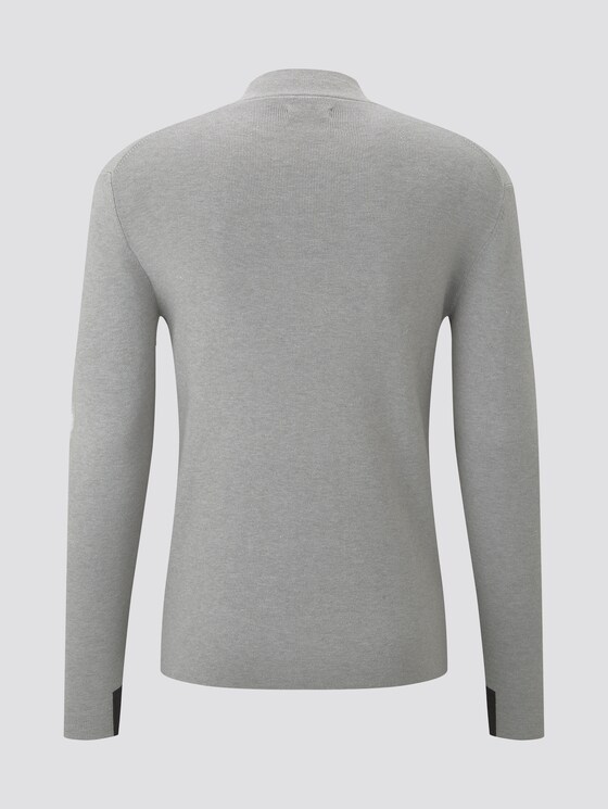 Strickpullover in Melange-Optik - Männer - Light Soft Grey Melange Strickpullover in Melange-Optik - Männer - Light Soft Grey Melange - 8 - TOM TAILOR