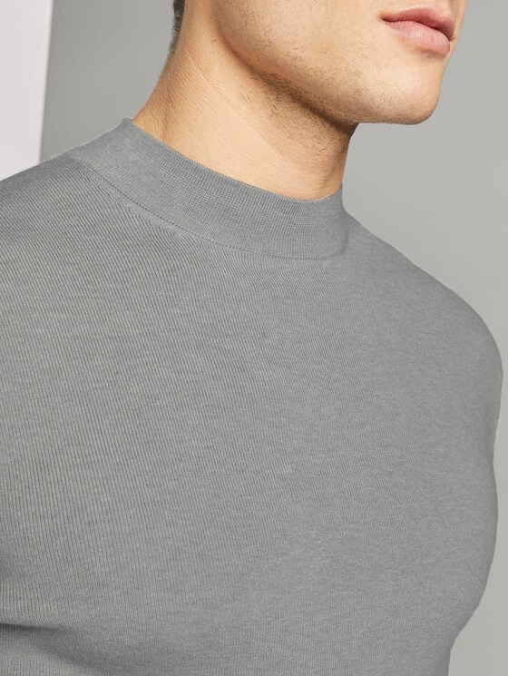 Strickpullover in Melange-Optik - Männer - Light Soft Grey Melange Strickpullover in Melange-Optik - Männer - Light Soft Grey Melange - 9 - TOM TAILOR
