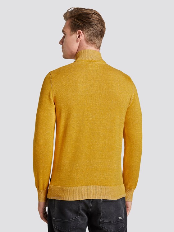 Strickpullover in Melange-Optik - Männer - golden nugget Strickpullover in Melange-Optik - Männer - golden nugget - 2 - TOM TAILOR
