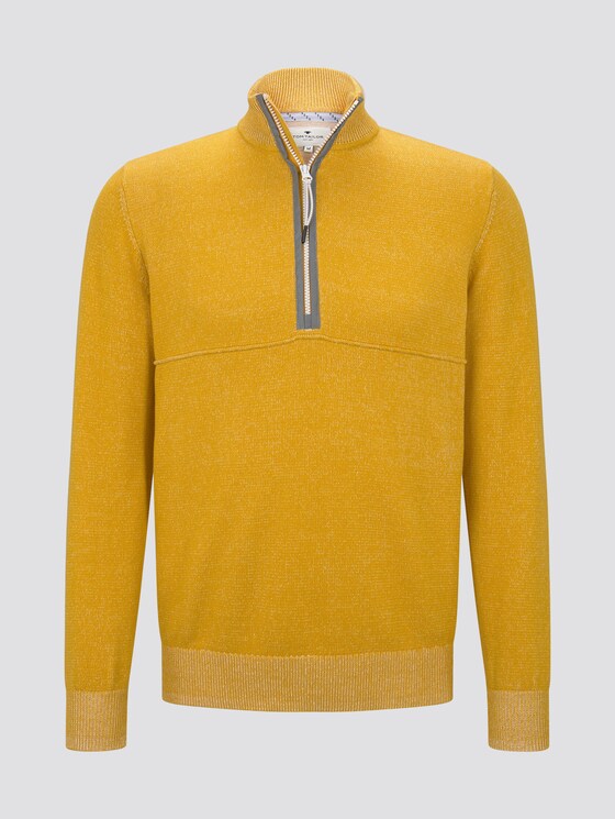 Strickpullover in Melange-Optik - Männer - golden nugget Strickpullover in Melange-Optik - Männer - golden nugget - 7 - TOM TAILOR