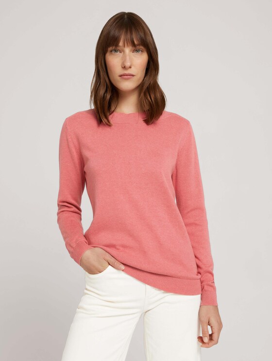 Pullover U-Boot-Ausschnitt - Frauen - cozy pink Pullover U-Boot-Ausschnitt - Frauen - cozy pink - 1 - TOM TAILOR