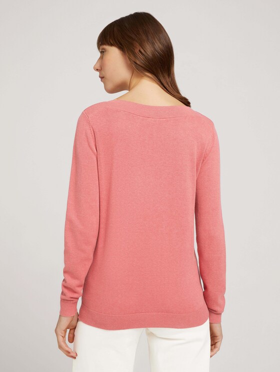 Pullover U-Boot-Ausschnitt - Frauen - cozy pink Pullover U-Boot-Ausschnitt - Frauen - cozy pink - 2 - TOM TAILOR