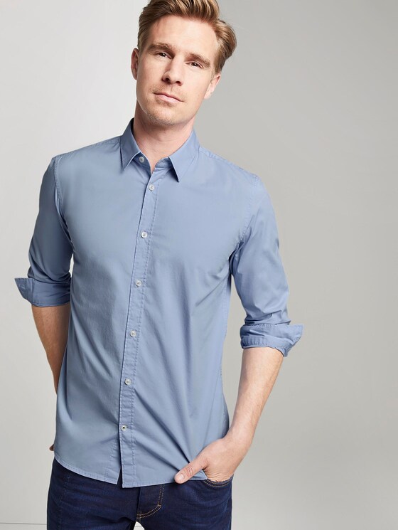 Eenvoudig overhemd - Mannen - Light Fern Blue Eenvoudig overhemd - Mannen - Light Fern Blue - 5 - TOM TAILOR