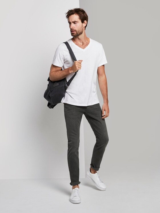 Troy Slim Jeans - Männer - clean dark stone grey denim Troy Slim Jeans - Männer - clean dark stone grey denim - 3 - TOM TAILOR