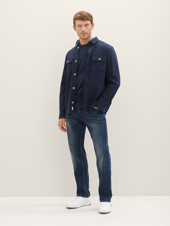 Marvin Straight Jeans door Men, dark stone wash denim