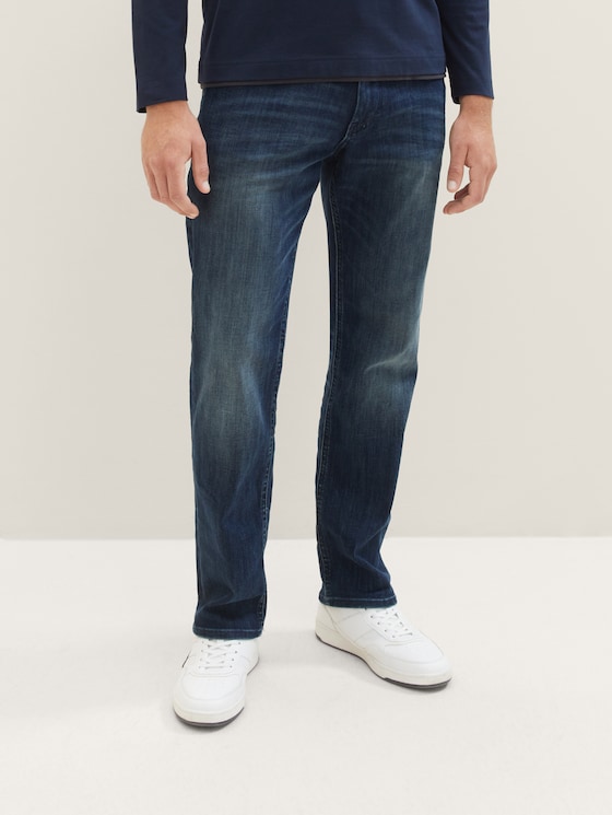 Marvin straight jeans by Men, dark stone wash denim
