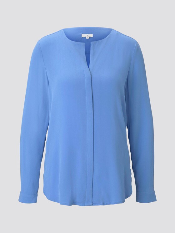 Crepe-Bluse - Frauen - sicilian blue Crepe-Bluse - Frauen - sicilian blue - 7 - TOM TAILOR