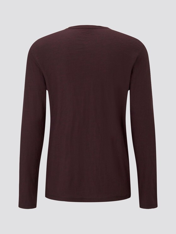 Langarmshirt in Melange-Optik - Männer - gipsy purple grindle Langarmshirt in Melange-Optik - Männer - gipsy purple grindle - 8 - TOM TAILOR