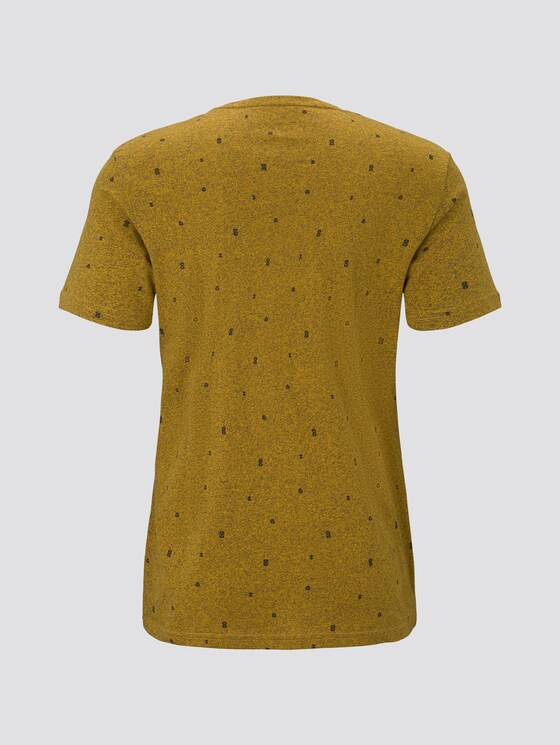 T-Shirt mit Allover-Print - Männer - yellow mini cube design T-Shirt mit Allover-Print - Männer - yellow mini cube design - 8 - TOM TAILOR