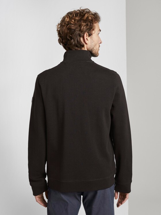 Jacket with stand-up collar - Men - Dark Greyish Black Jacket with stand-up collar - Men - Dark Greyish Black - 2 - TOM TAILOR