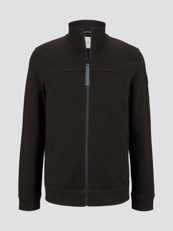 Jacket with stand-up collar - Men - Dark Greyish Black Jacket with stand-up collar - Men - Dark Greyish Black - 7 - TOM TAILOR