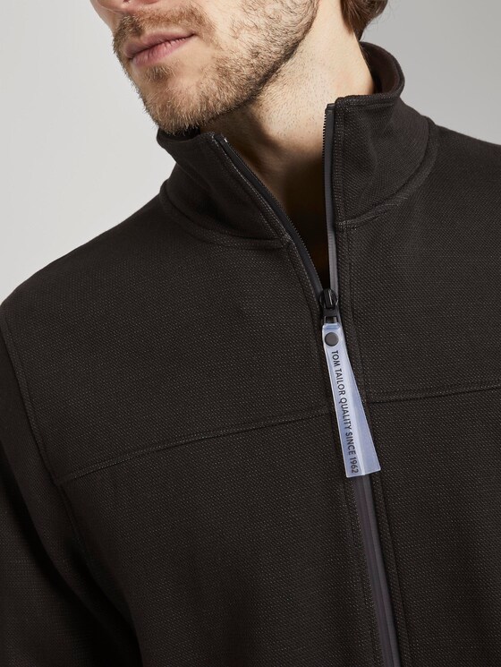 Jacket with stand-up collar - Men - Dark Greyish Black Jacket with stand-up collar - Men - Dark Greyish Black - 9 - TOM TAILOR