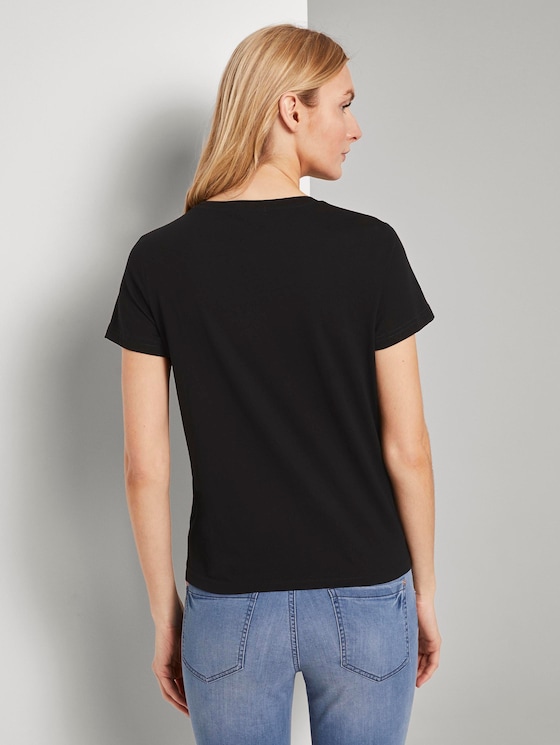 Toni Garrn: T-shirt met print - Vrouwen - Deep Black Toni Garrn: T-shirt met print - Vrouwen - Deep Black - 2 - TOM TAILOR