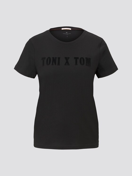 Toni Garrn: T-shirt met print - Vrouwen - Deep Black Toni Garrn: T-shirt met print - Vrouwen - Deep Black - 7 - TOM TAILOR
