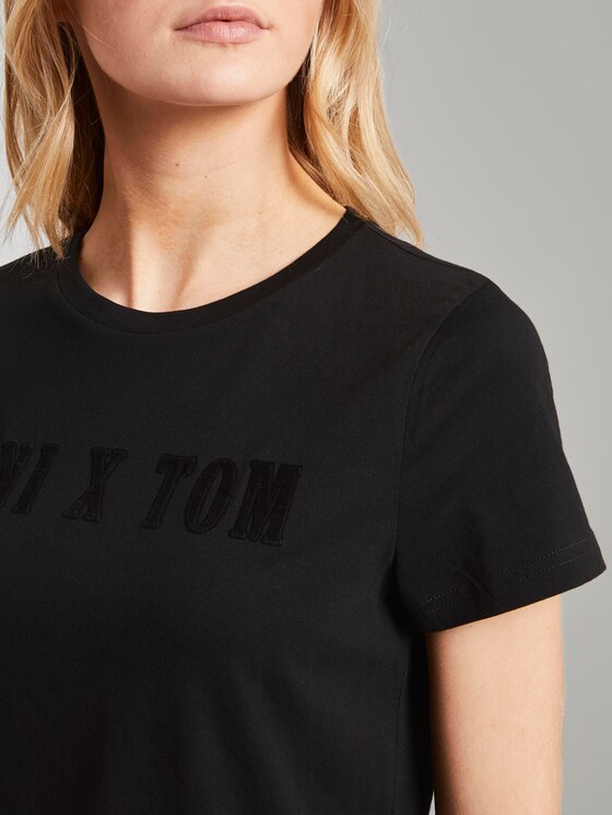 Toni Garrn: T-shirt met print - Vrouwen - Deep Black Toni Garrn: T-shirt met print - Vrouwen - Deep Black - 9 - TOM TAILOR