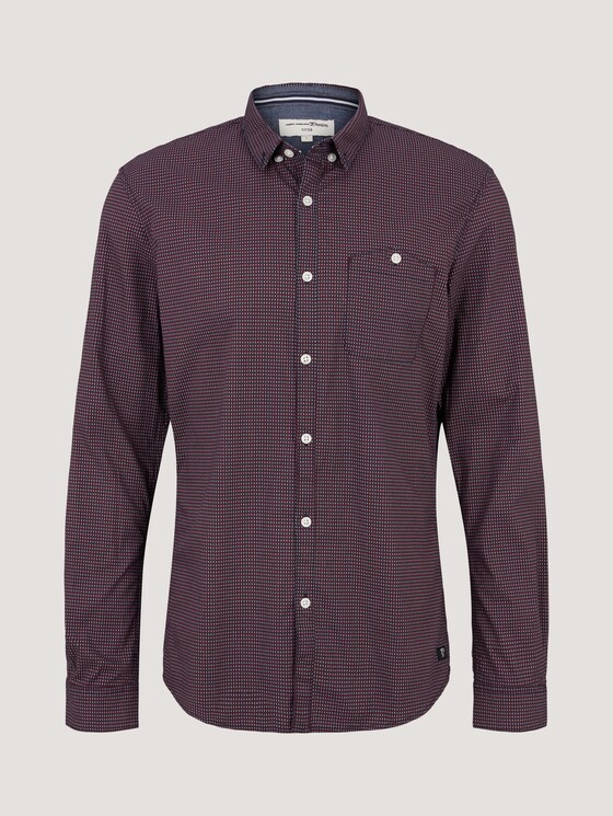 Hemd mit Allover-Print - Männer - navy rhombus print Hemd mit Allover-Print - Männer - navy rhombus print - 7 - TOM TAILOR Denim
