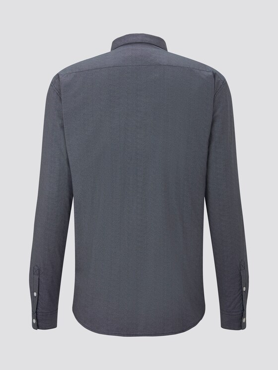 Shirt with all-over print - Men - navy dotted fan print Shirt with all-over print - Men - navy dotted fan print - 8 - TOM TAILOR Denim