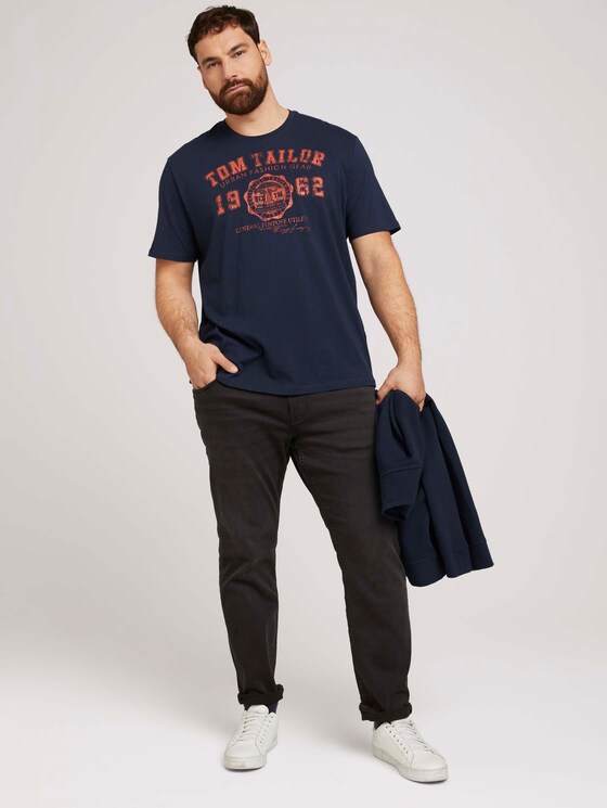 T-Shirt mit Logo-Print - Männer - Dark Blue T-Shirt mit Logo-Print - Männer - Dark Blue - 3 - Men Plus
