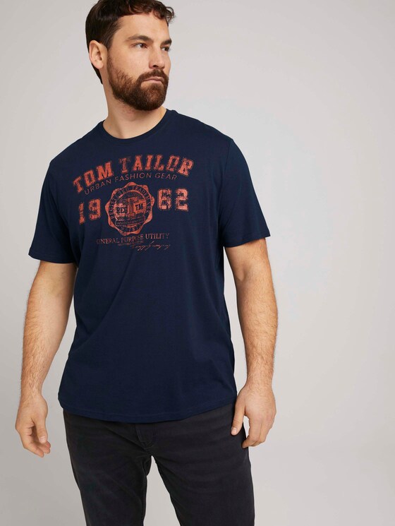 T-Shirt mit Logo-Print - Männer - Dark Blue T-Shirt mit Logo-Print - Männer - Dark Blue - 5 - Men Plus