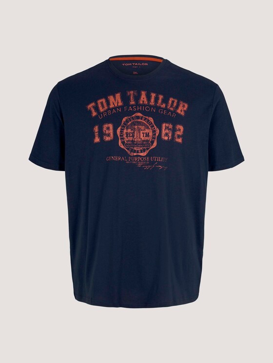 T-Shirt mit Logo-Print - Männer - Dark Blue T-Shirt mit Logo-Print - Männer - Dark Blue - 7 - Men Plus