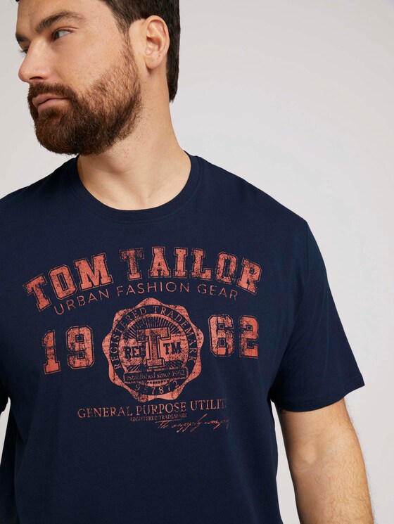 T-Shirt mit Logo-Print - Männer - Dark Blue T-Shirt mit Logo-Print - Männer - Dark Blue - 9 - Men Plus