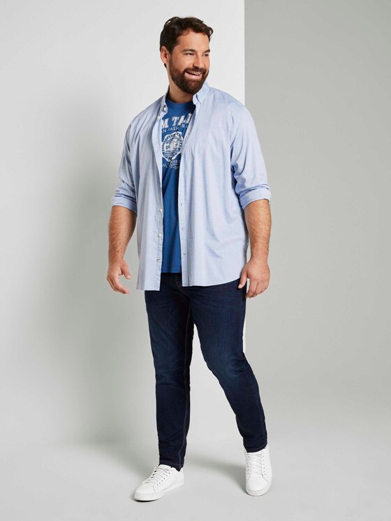 T-shirt with a logo print - Men - Advanced Blue T-shirt with a logo print - Men - Advanced Blue - 3 - Men Plus