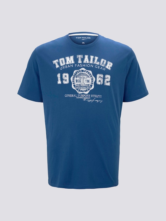 T-shirt with a logo print - Men - Advanced Blue T-shirt with a logo print - Men - Advanced Blue - 7 - Men Plus