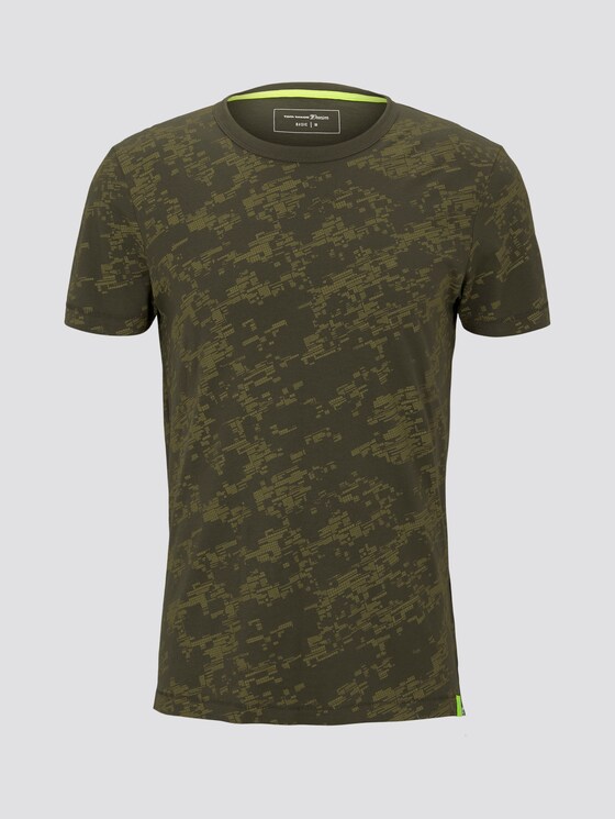 T-shirt im Allover-Print - Männer - khaki tech camou print T-shirt im Allover-Print - Männer - khaki tech camou print - 7 - TOM TAILOR Denim