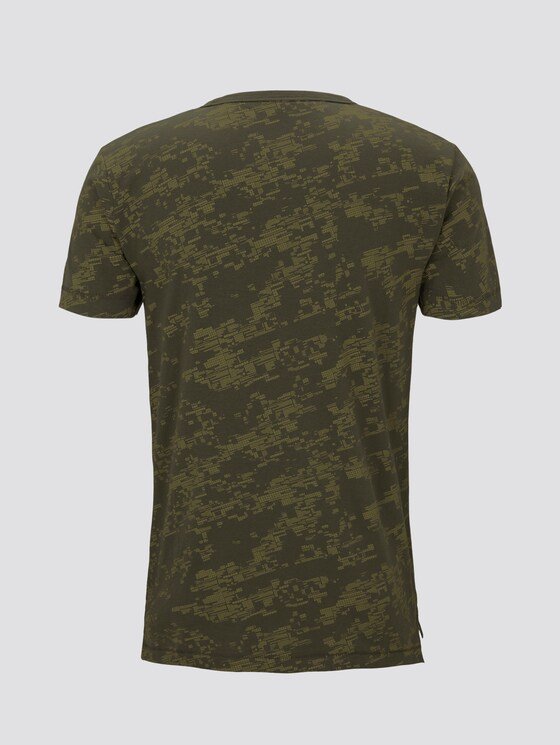 T-shirt im Allover-Print - Männer - khaki tech camou print T-shirt im Allover-Print - Männer - khaki tech camou print - 8 - TOM TAILOR Denim