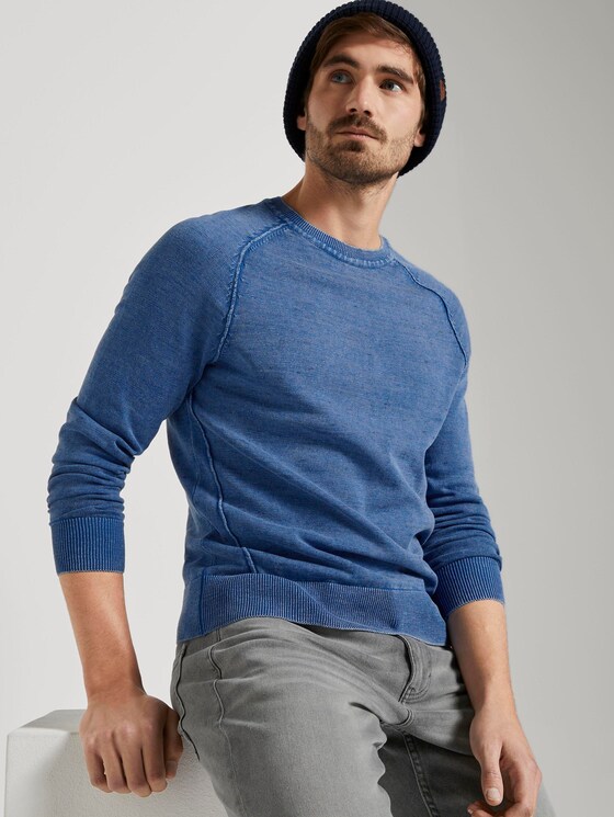 Sweatshirt - Mannen - Arctic Sea Blue Sweatshirt - Mannen - Arctic Sea Blue - 5 - TOM TAILOR