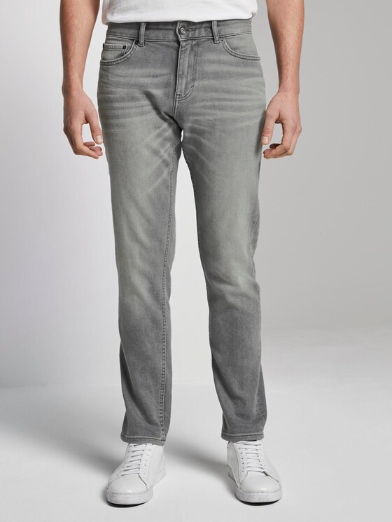 Josh Regular Slim Jeans - Männer - used light stone grey denim Josh Regular Slim Jeans - Männer - used light stone grey denim - 1 - TOM TAILOR